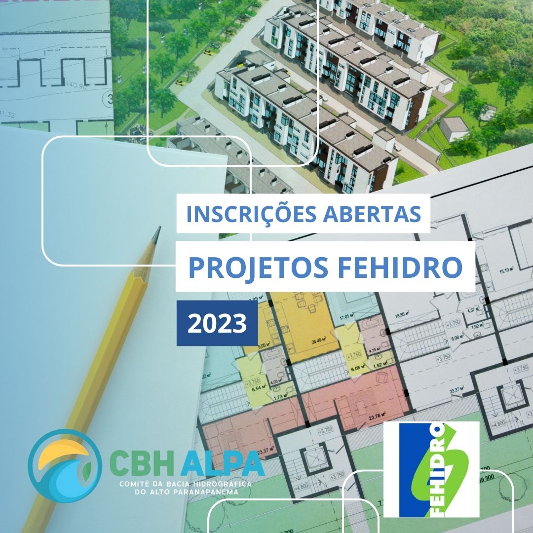 Inscrições Abertas para apresentação de Projetos Fehidro 2023