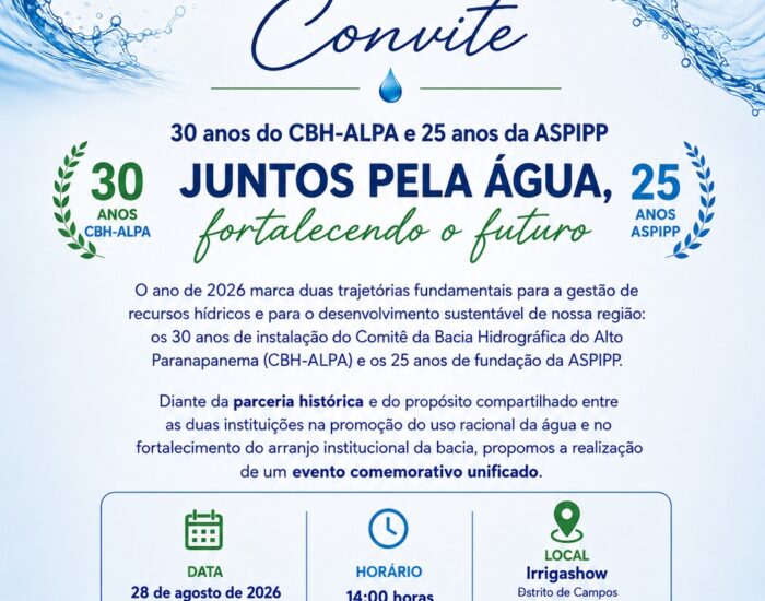 Evento comemorativo dos 30 anos do CBH-ALPA e dos 25 anos da ASPIPP.