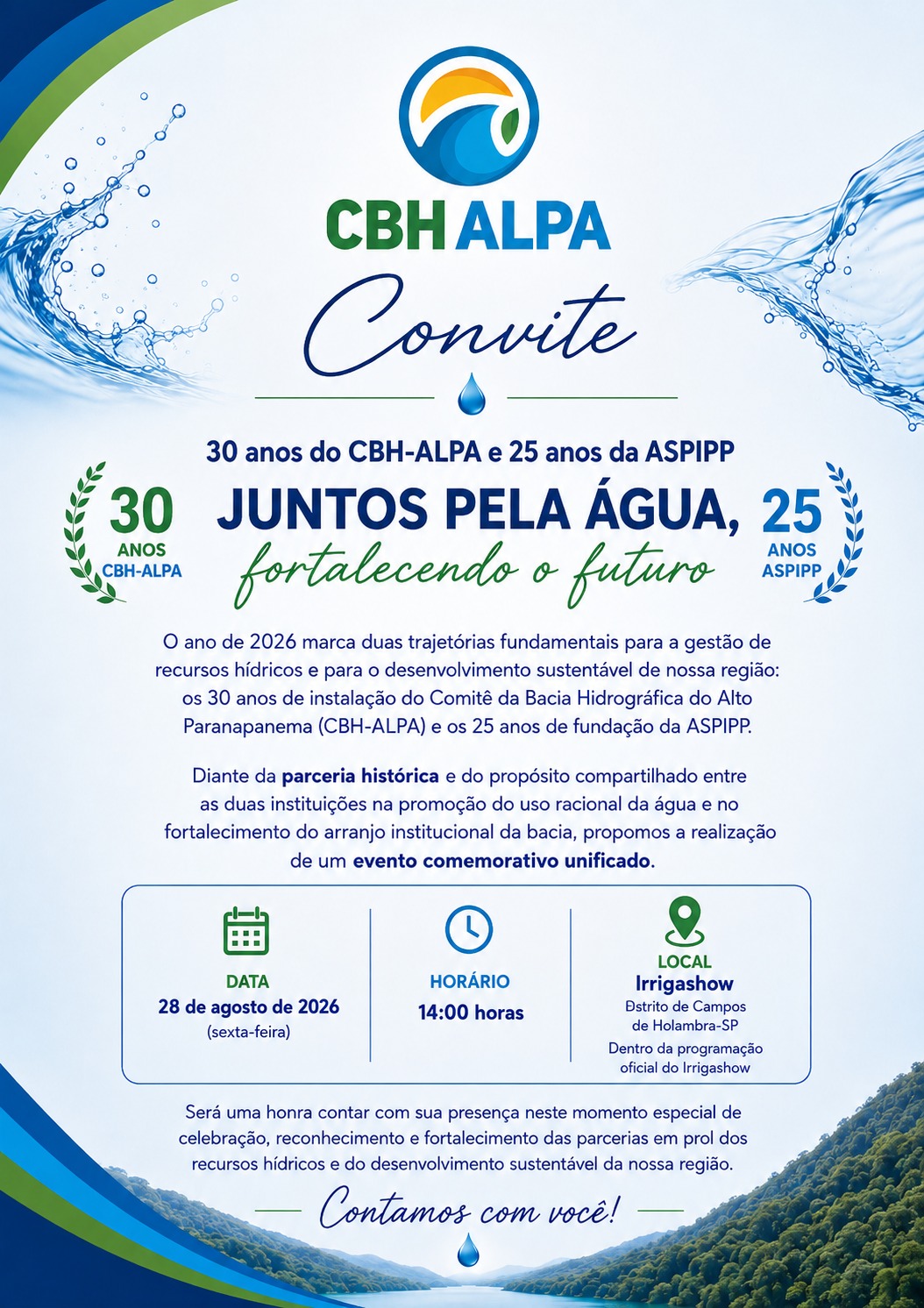 Evento comemorativo dos 30 anos do CBH-ALPA e dos 25 anos da ASPIPP.